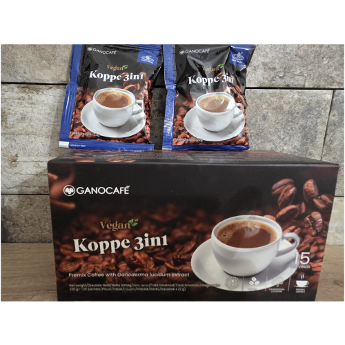 Cafea Mocha vegană cu Ganoderma lucidum – 15 plicuri Ganocafé